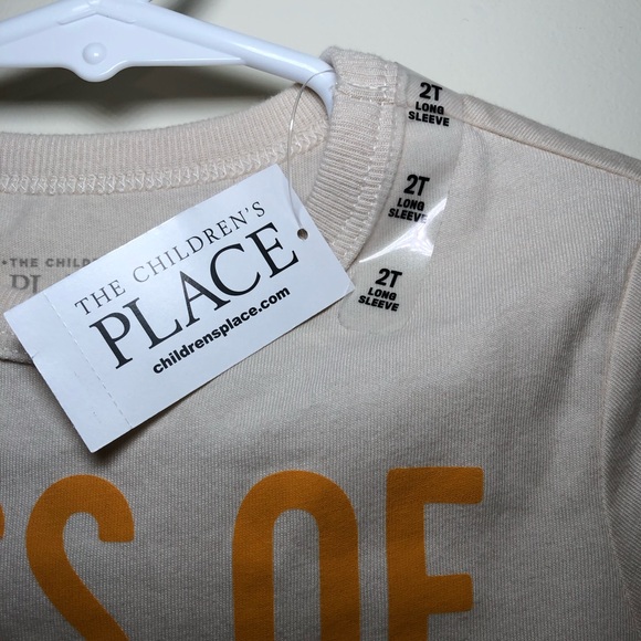 BOYS/GIRLS 2T GRAPHIC LONG SLEEVE TEE, BOSS OF THE KIDS TABLE, Color Haystack - Picture 2 of 7